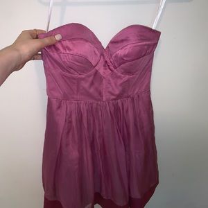 Fancy pink strapless dress szXs